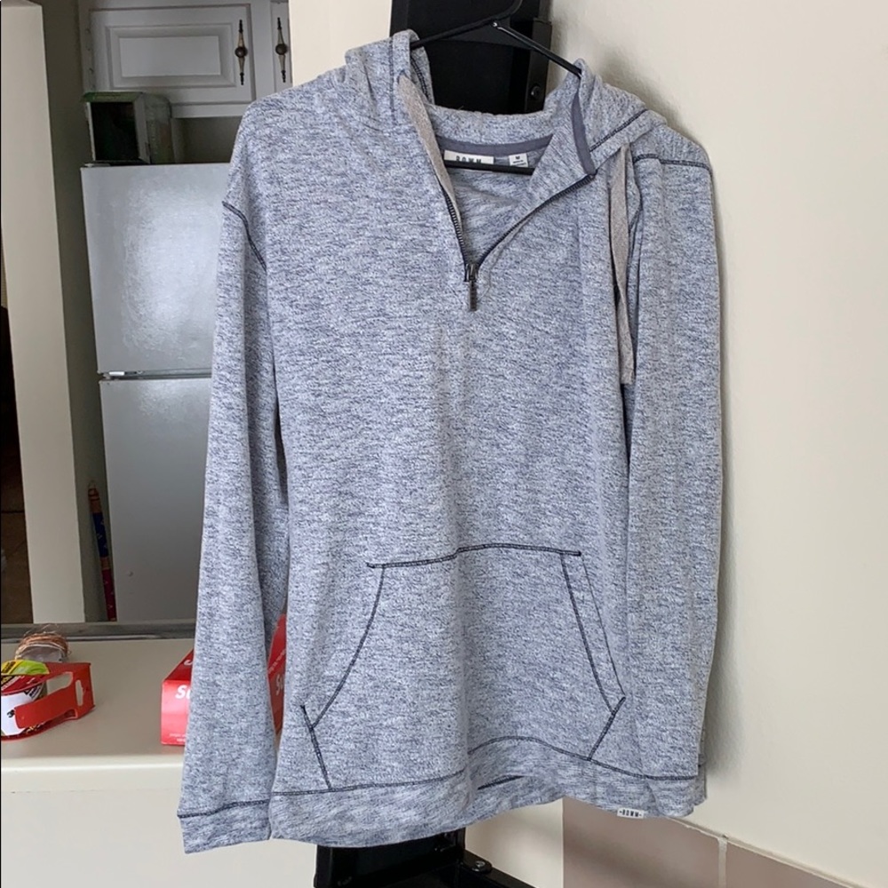 Rowm blue/grey jacket hoodie